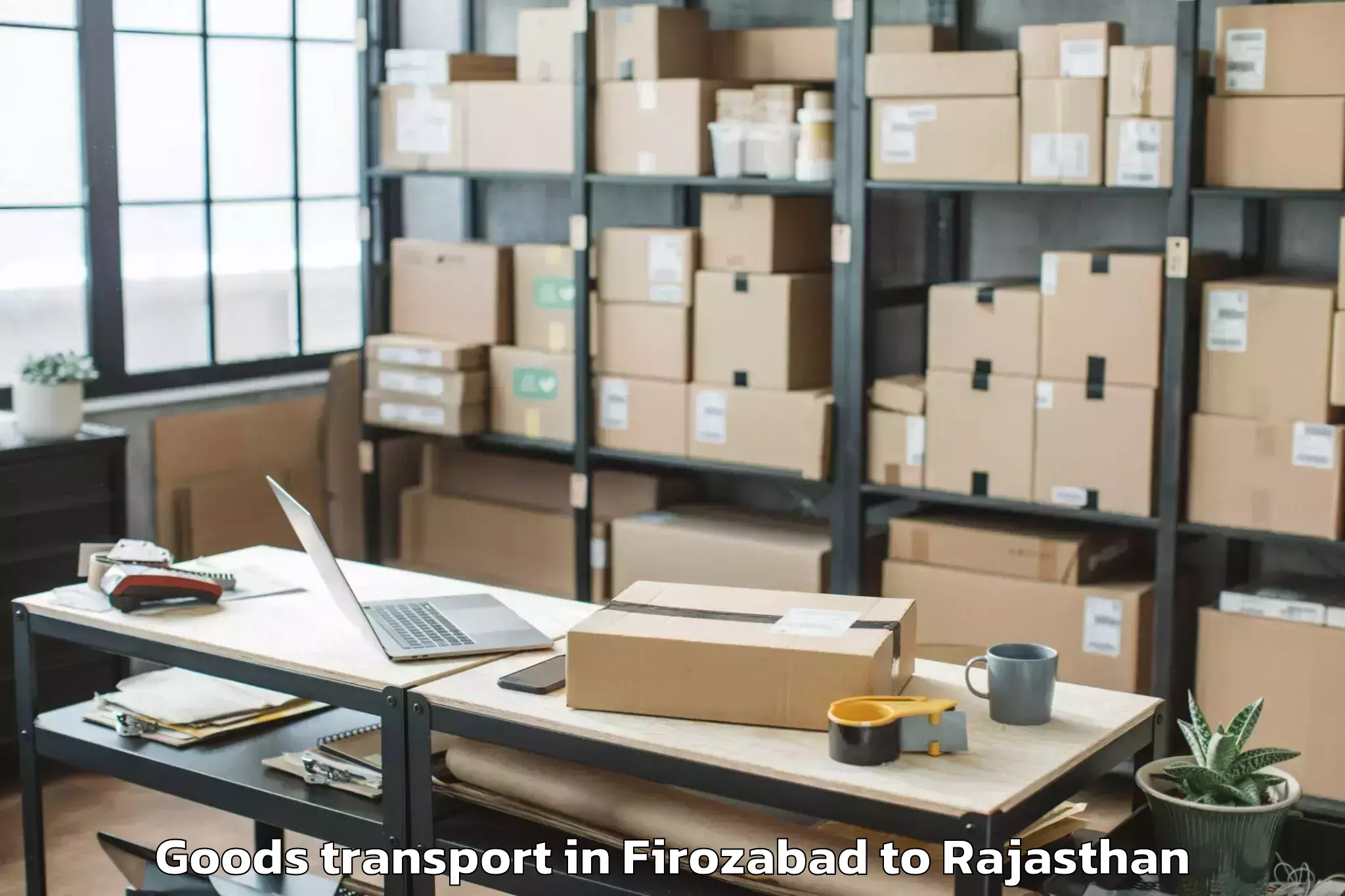 Top Firozabad to Rajaldesar Goods Transport Available